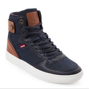 BNWT LEVI'S Navy & Tan Jeffrey High NAVY TAN 13m